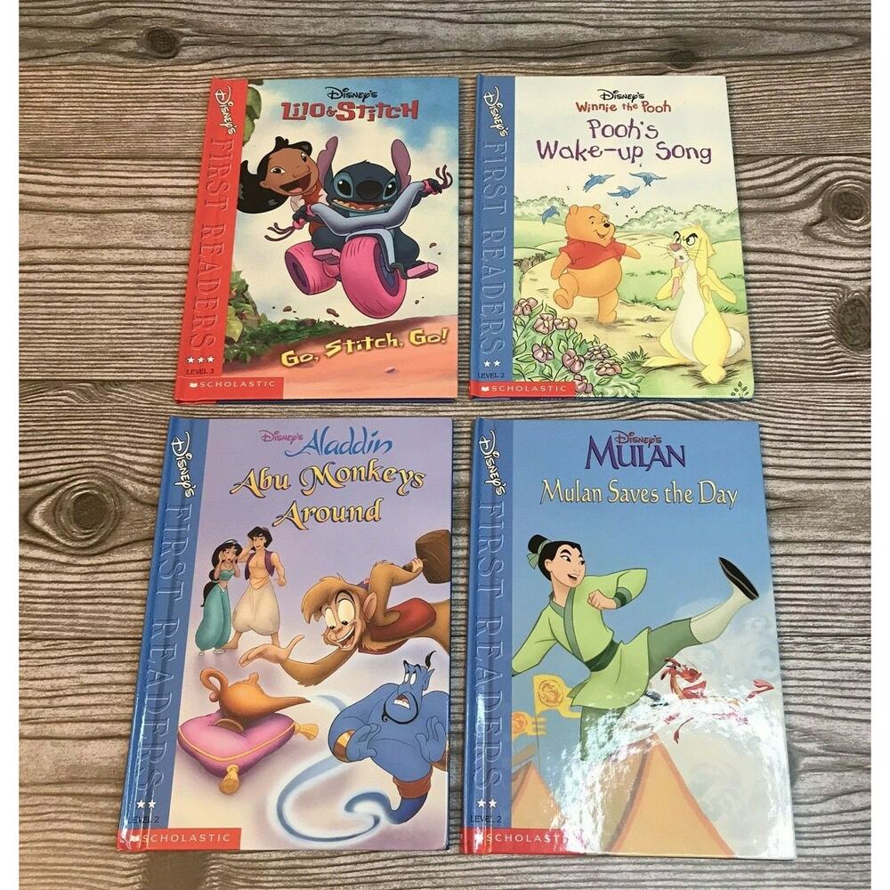 Collection Of 4 Disney First Readers Kids Childrens Books Hardcover Winnie Pooh+
